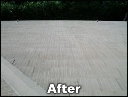 Shingled-roof after cleaning