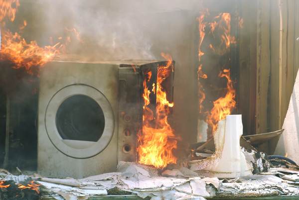 Fire Caused by Dryer